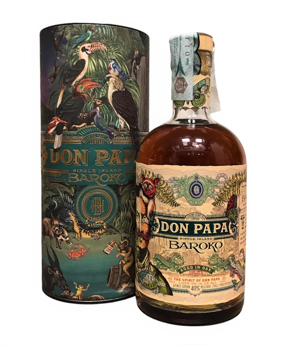 Don Papa Baroko Aged in Oak 40° cl.70 Tubo - Rum - Beccafico Drink Store