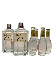 Roku Gin Confezione 2 Bottiglie cl.70 + 4 Tonica Scweppes Premium