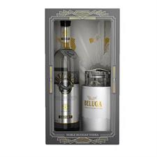 Beluga Noble Russian Vodka Export Caviar set 40° cl.70