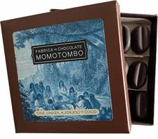 Momotombo Scatola Cioccolato Cacao 70% Chia Coco gr.90