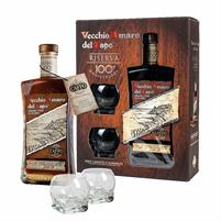 Amaro del Capo Box Riserva del Centenario 37,5° cl.70 2 Bicchieri