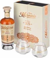 Millonario Gift Box 15 Reseva Especial 40° cl.70 + 2 Ballon
