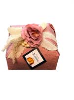 Flamigni Panettone Milano Basso Kg.1 in Carta di Riso Blue Flowers