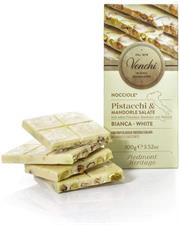 Venchi Tavoletta Pistacchi e Mandorle Salate Bianca gr.100 Astuccio