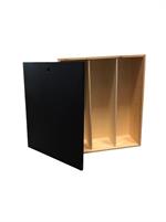 Cassetta Black 3 Bottiglie Scorrevole