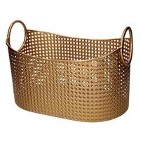 Cesta Metallo Oro Grande