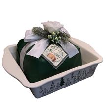 Flamigni Panettone Milano In Pirofila Merry Christmas Gr.750 Rustica