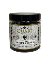 Torrone L'Aquila Quarti Bianco Mandorla e Cioccolato Fondente gr.250