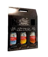 Brasserie du Mont Blanc Blanche/Rousse/Blonde 3 x cl.75 Coffret