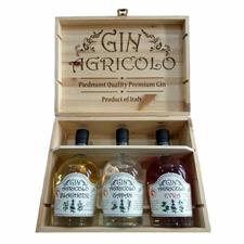 Agricolo Gin 3bt. Cassa Legno