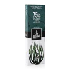 Luchino Cioccolato 75% con Alga Spirulina gr.60 Gluten Feee