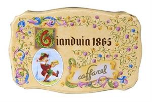 Caffarel Scatola Vintage Metallo Gianduiotti Nocciola gr.405