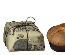 Borsari Panettone Pere e Cioccolato Rustico gr.1000