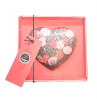 Bodrato Cuore di Cioccolato Fondente con Petali Rossi gr.80