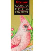 Stainer Tavoletta Cioccolato Fondente con Pepe Rosa gr.50