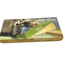 Sorelle Nurzia Cofanetto Vintage Torrone Tenero Bianco Mandor gr.300