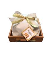 Flamigni Panettone Glassato su Vassoio in Pelle gr.750