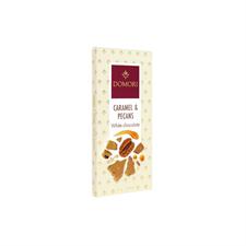 Domori Tavoletta Cioccolato Bianco Caramello e Noci Pecan gr.75