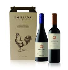 Emiliana Confezione 2 Bottiglia Natura Pinot Nero + Natura Carmenere