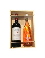Antinori Cassetta Legno 2 Bt. Santa Cristina + Giardino Rosè