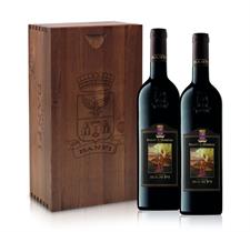 Banfi Cassetta 2 Brunello di Montalcino cl.75 x 2 Legno scuro