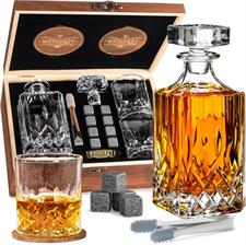 Whisiskey Confezione Decanter Whisky Legno