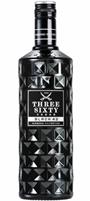Three Sixty Black Vodka 42° Diamond Filtrated cl.70 Germany